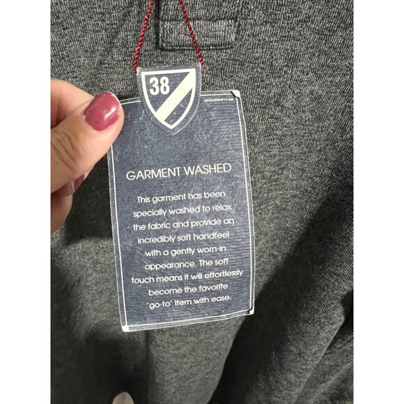 Cremieux Garment Washed Heather Gray Henley Long Sleeve Shirt Mens Size xxl - Picture 4 of 10